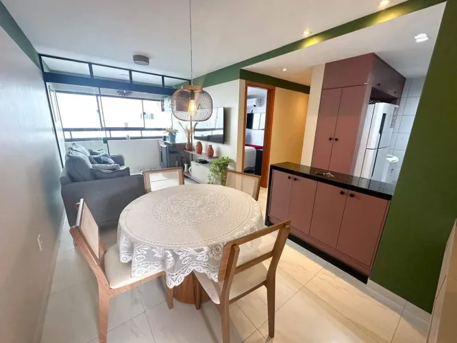 Apartamento mobiliado para aluguel, 2 quartos, 1 suíte, 1 vaga, Bessa - João Pessoa/PB