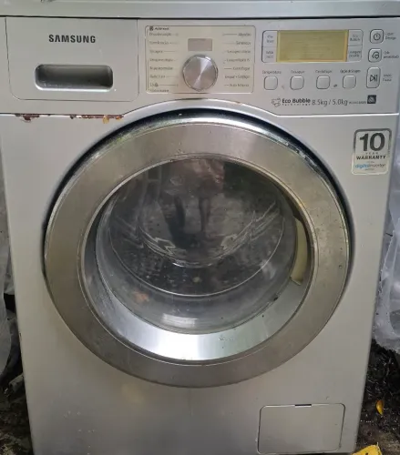 Lavadora Samsung 8.5kg Frontal funcionando perfeitamente