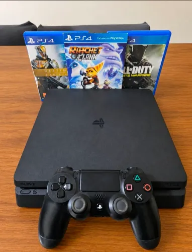 PlayStation 4 Slim 1Tb - Vários Jogos Digitais e Físicos Incluso