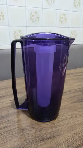 Jarra de acrílico Roxo com compartimento para gelo
