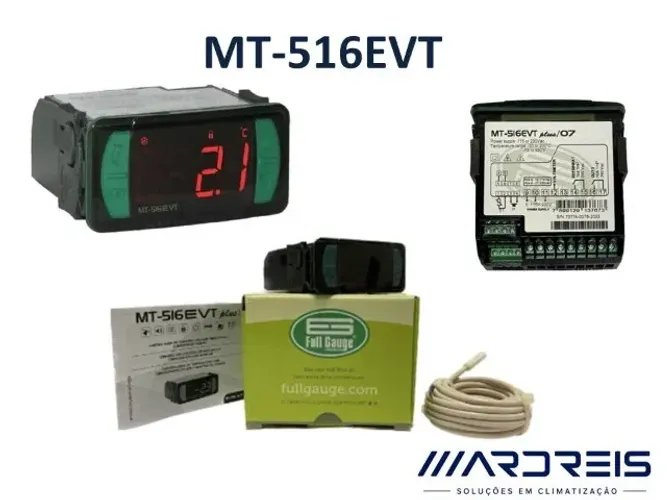 MT516EVT Controlador Temperatura MT516EVT 115 230V Full Gauge