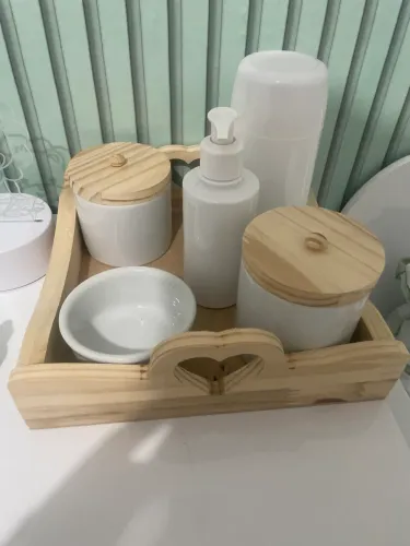 Kit Higiene de porcelana bebê 