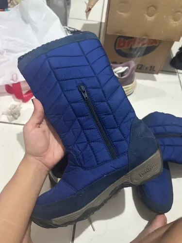 Bota azul ModaBella cano alto