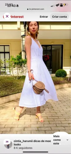 Vestido off white - Carol Bassi - 36