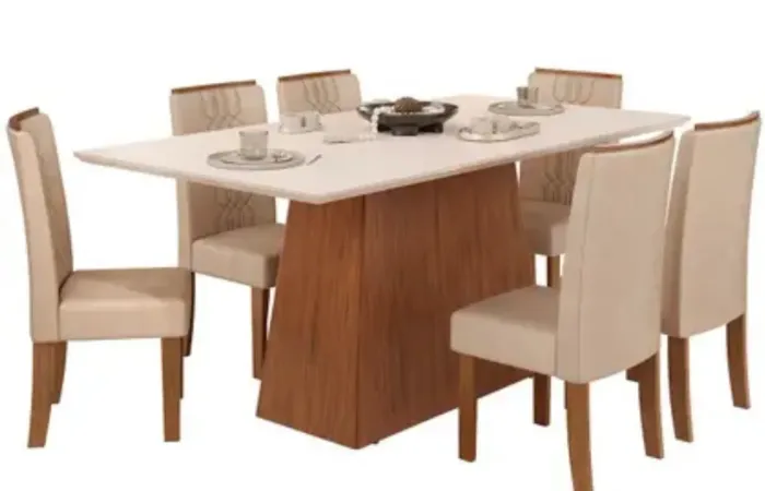 Mesa 6 cadeiras nova