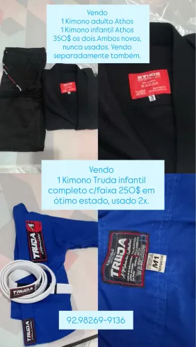 Vendo kimono adulto e infantil