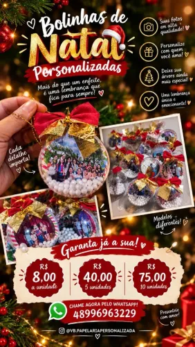 Bolinhas de Natal Personalizadas