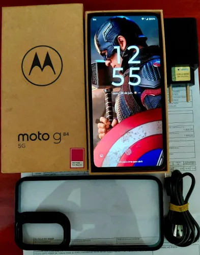 Moto G84 5G//256 GB//Tela 120 Hz//NFC//Snapdragon//Completo com NF!!