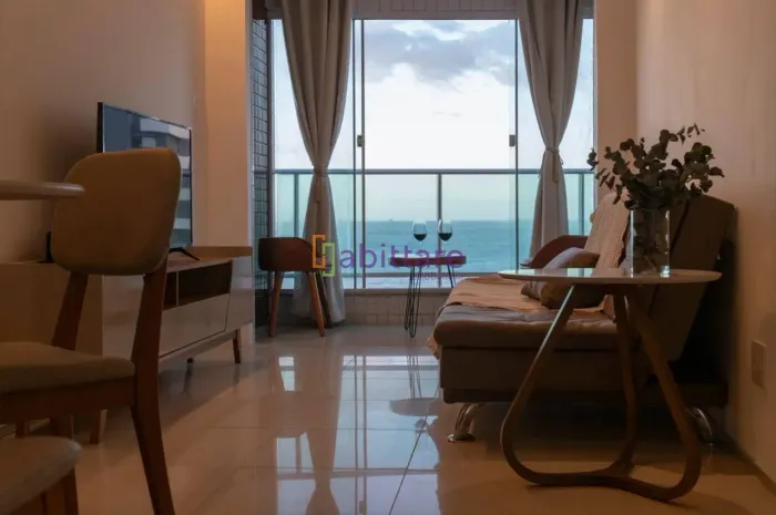 Apartamento MOBILIADO no Biadene - Vista mar na Ponta do Farol - 45m² com 1 quarto