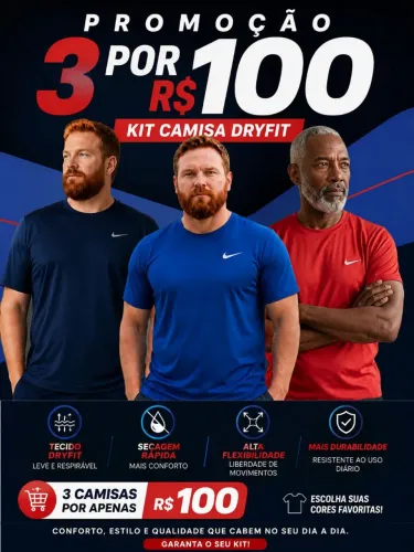 Promoção de camisas Dry Fit OFERTA /VENDAS
