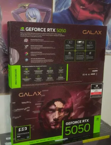 placa de video 5050 galaxy nvidia geforce rtx 8gb click oc teclab lite nova lacrada