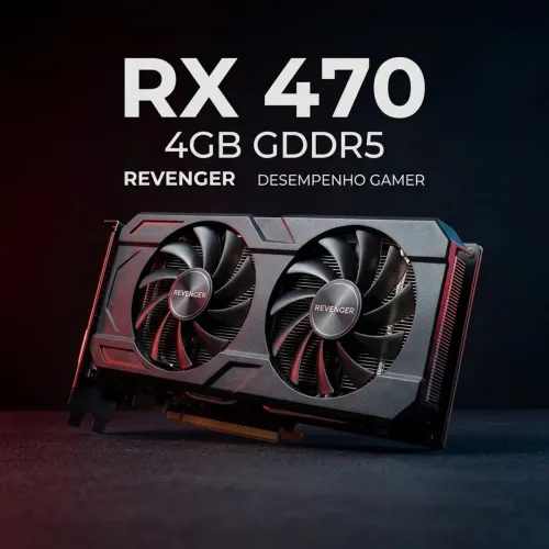 PLACA DE VÍDEO RX 470 4GB REVENGER - OPORTUNIDADE! 