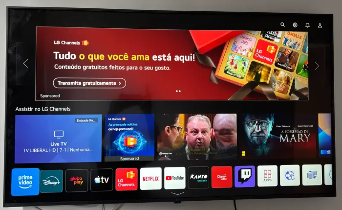 telão smart tv lg 50 4k 100% perfeita. aceito cartão