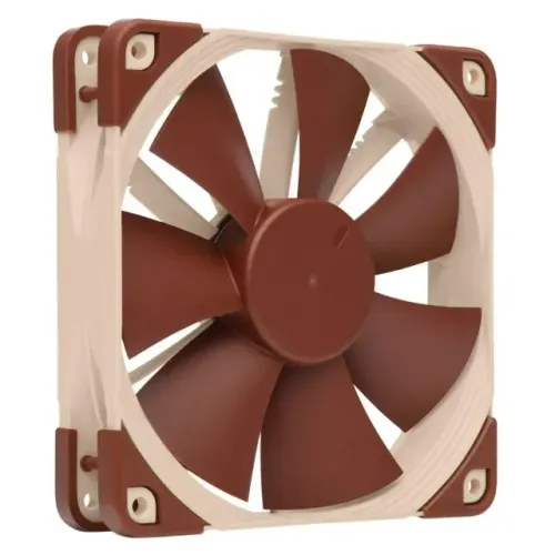 Ventoinha Noctua NF-F12 PWM, 120mm, Marrom, 1500RPM, SSO2, Gamer, Desktop, Premium, Cooler