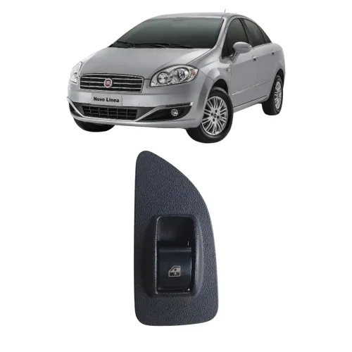 Botão Vidro Elétrico Traseiro Esquerdo Fiat Linea 2009 2013
