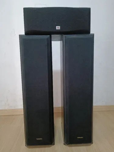 Trio frontal central JBL par de caixas Torres technics