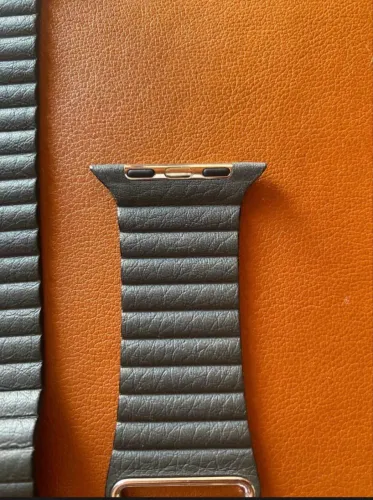 Pulseira Apple Watch Couro Loop Dark Grey