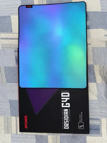 Título da publicação Mousepad Gamer PCYes Obsidian G4D - 500x400 mm Glass Infused (Com Cai