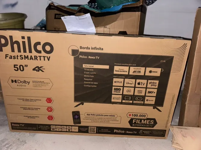 Smart tv Philco 50 polegadas nova