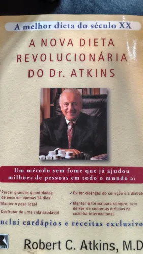 Livros A nova dieta da evolução e A nova dieta revolucionária do Dr. Atkins.