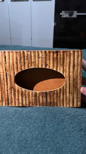 kit bandeja e porta lenço umedecido artesanal