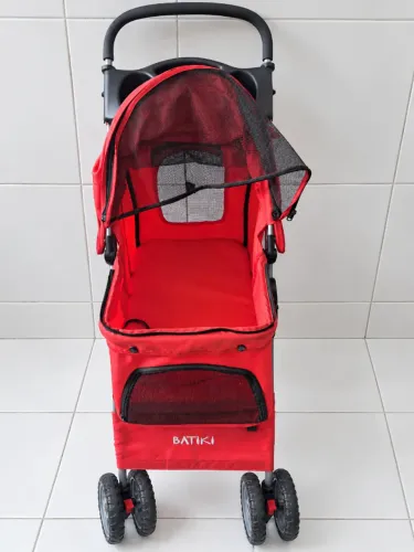 Carrinho Pet Batiki para Cachorro e Gato - Vermelho - Excelente Estado