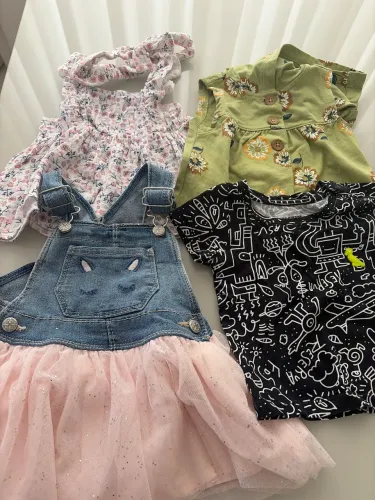 Peças de roupas infantis femininas