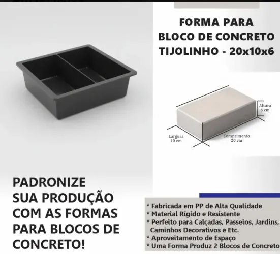 Forma Para bloco de concreto 
