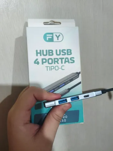 HUB USB - 4 PORTAS - TIPO-C | FY-856