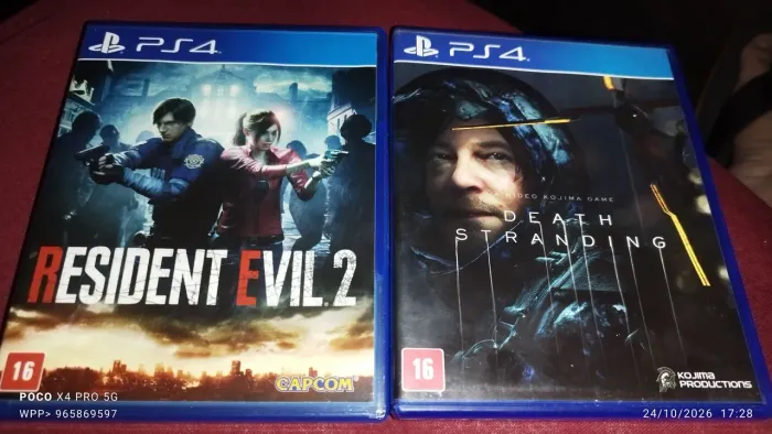 2 Jogos de PS4 - Resident Evil 2 e Death Stranding 