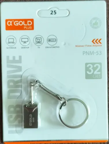 Pendrive Eletro Original - Chaveiro<br><br>Metálico USB 2.0 (32GB)