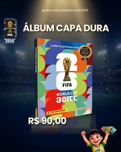 Álbum capa dura da copa 2026 