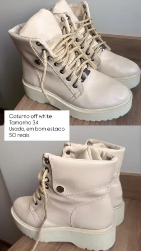 Coturno off white 34 Maringá 