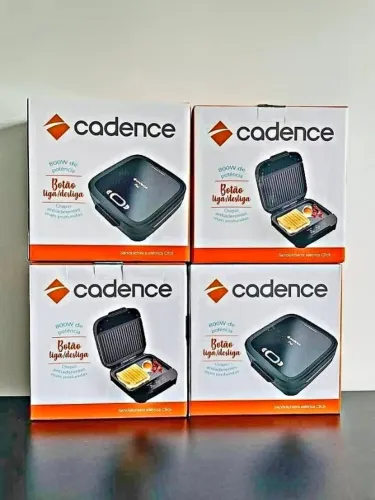 Sanduicheira Elétrica Cadence Click 750W - Preta Nova