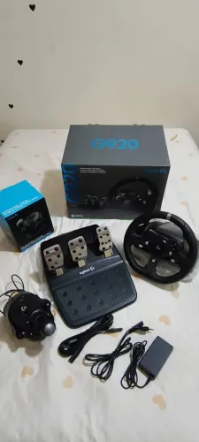  ? COMBO VOLANTE LOGITECH G920 + CÂMBIO DRIVING FORCE - SIMULAÇÃO PROFISSIONAL