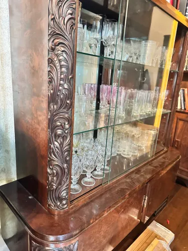 CONJUNTO SALA DE JANTAR MADEIRA NOBRE ANTIQUARIO