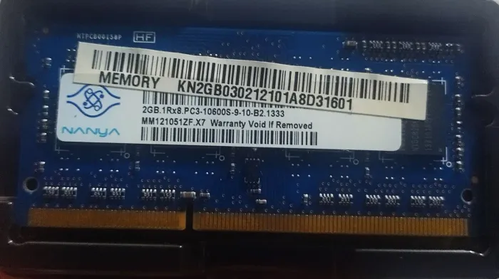 Memoria RAM Nanya 2GB DDR3 1333MHz (PC3-10600S) 