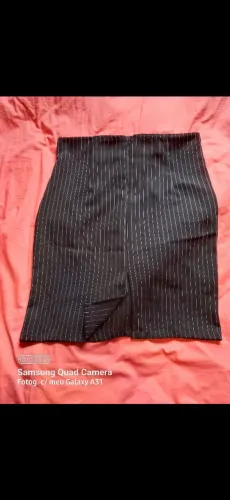 Saião listrado preto e branco