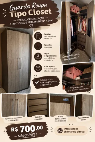 Guarda Roupa tipo Closet