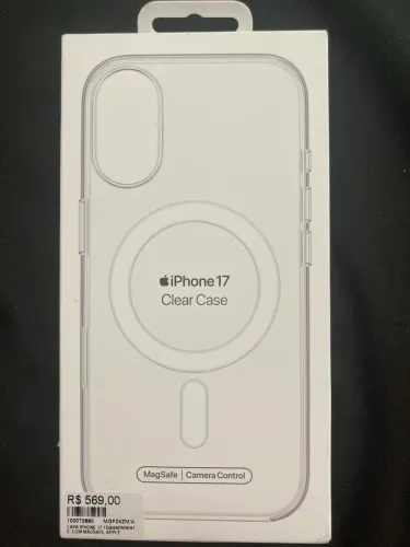 Caixa vazia da capa Apple do iPhone 17