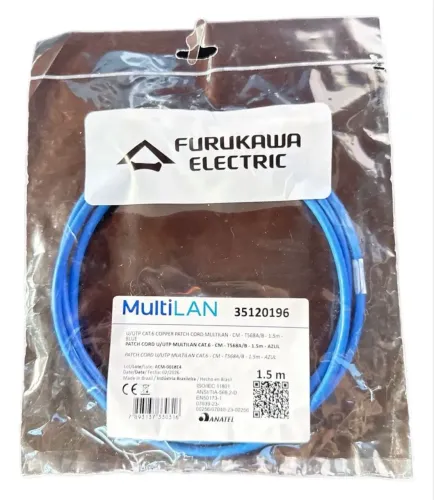 33 unidades Patch cord furukawa multilan 1,5 +2,5