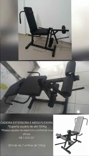 Cadeira Extensora e Mesa Flexora 