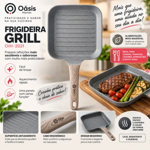 Frigideira compacta antiaderente
