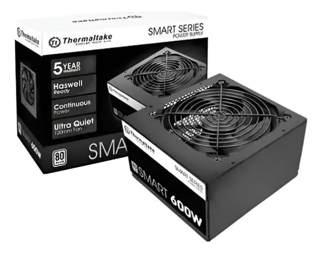 Fonte Thermaltake Technology Smart Series 600w 80 Plus Usada Preto (Usado)