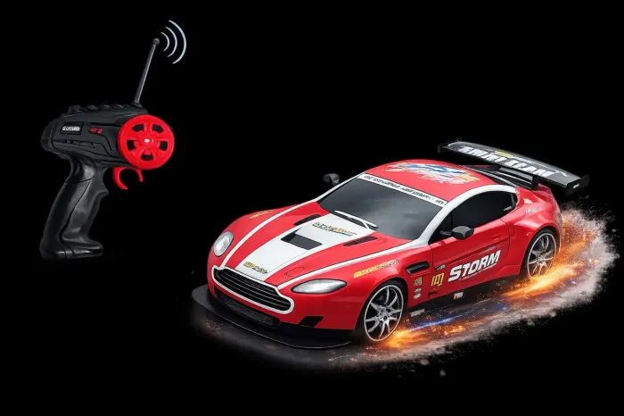 VEICULO VOLCANO RC7 FUNC - BATERIA<br><br>RECARREGÁVEL