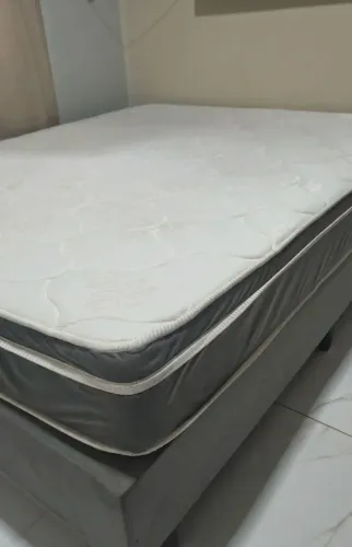 Cama box queen molas ensacadas