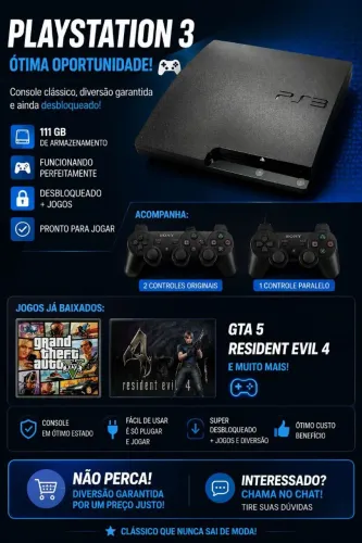 Playstation 3 slim Desbloqueado
