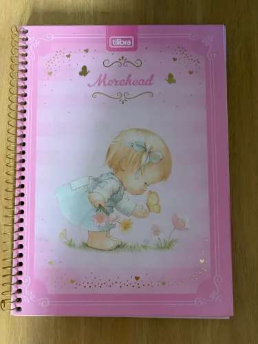 Maravilhoso caderno morehead Tilibra, capa dura, 96 folhas. Novo