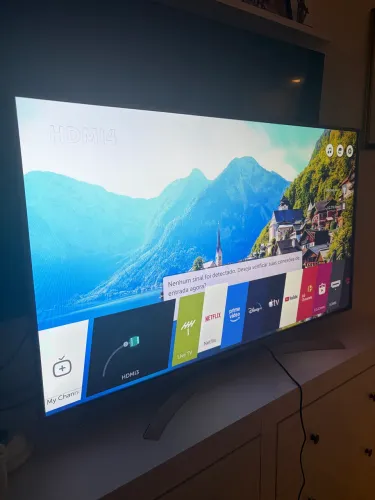 Smart TV LG 55 com controle LEIA DESCRIÇÃO