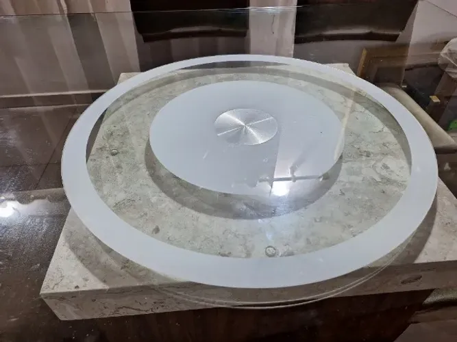 Prato Giratório de Vidro